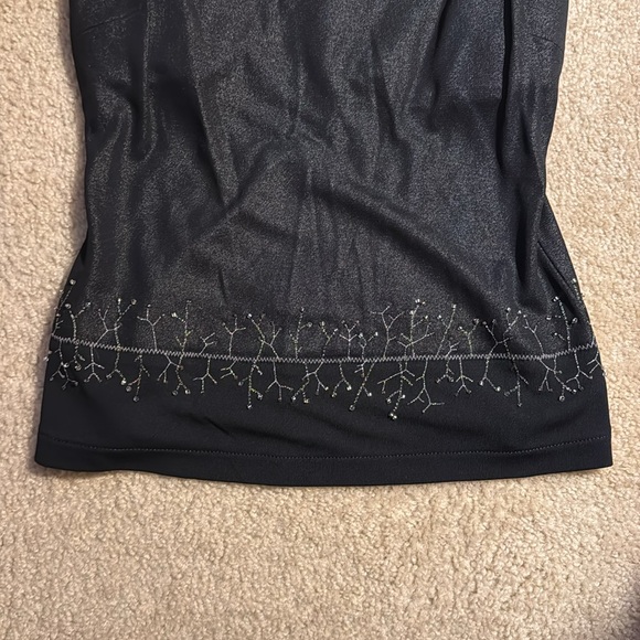 Vintage BCBG sparkly beaded tank top M - Picture 2 of 4